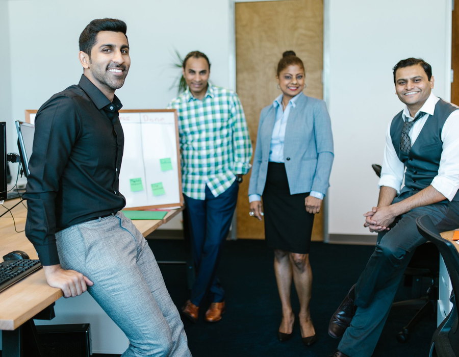 The Rexmyze team between sessions